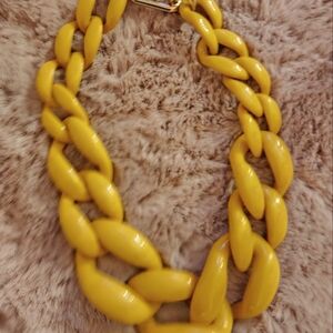 Mustard Yellow Hook clasp Necklace